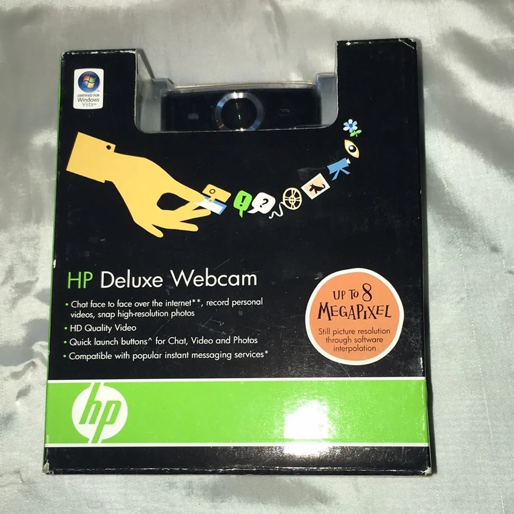 New in Box HP Deluxe Webcam HD Video